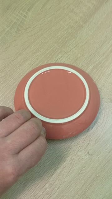 Блюдце «Пур-Амор» фарфор Doppio Pour-Amor  D=150/60, H=12мм коралловый цвет арт 1045732