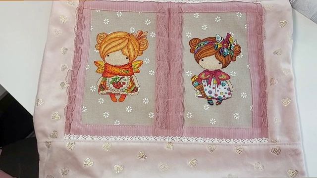 оформление вышивки в подушку#вышивка#оформление#шьюподушку