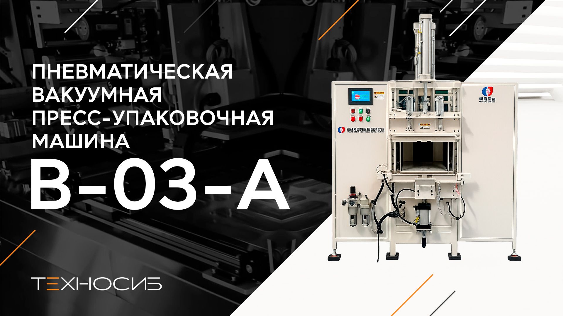 Пневматическая вакуумная пресс-упаковочная машина B-03-A