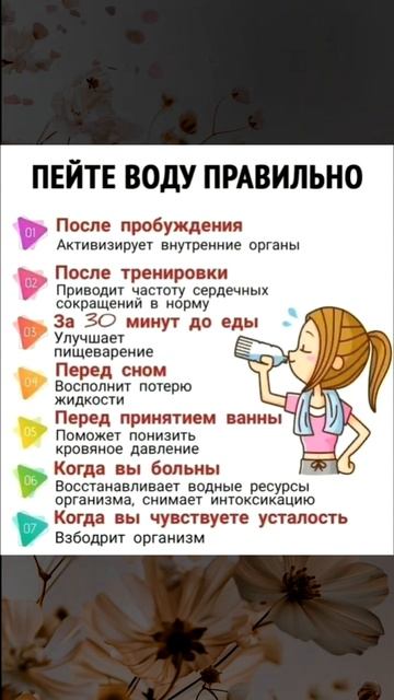 Пейте воду правильно