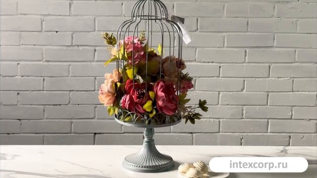 Декоративная клетка для птиц ФАНШОН, металл, 61 см, 809189-2