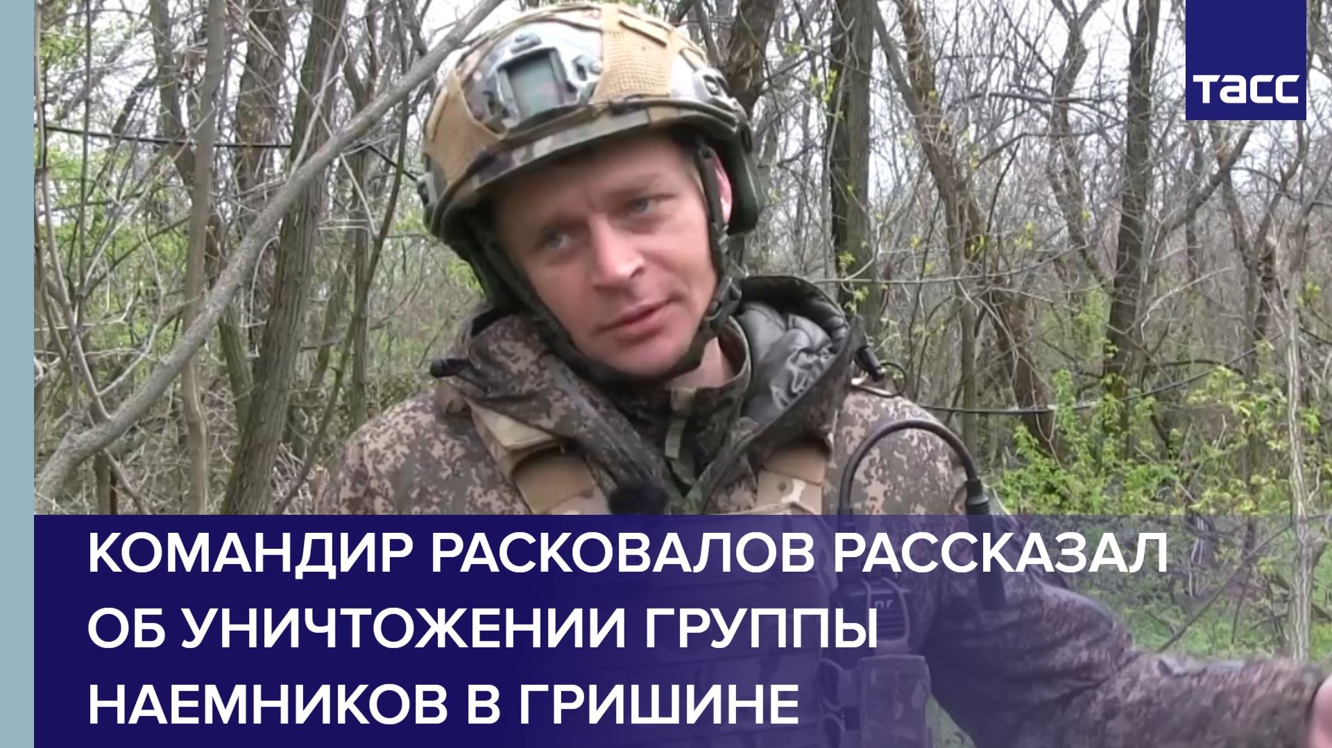 Командир Расковалов рассказал об уничтожении группы наемников в Гришине