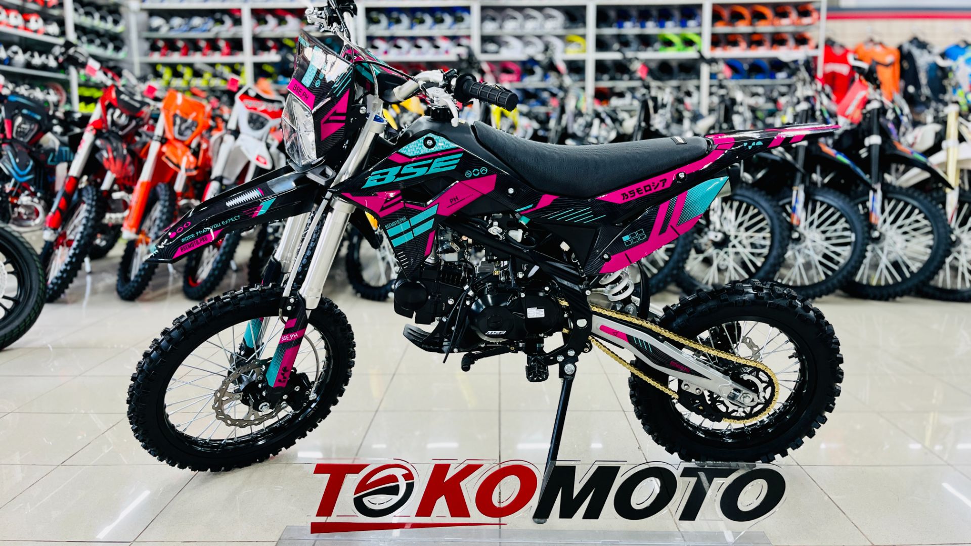 Питбайк BSE PH 125 17-14 AK47 Aquamarine