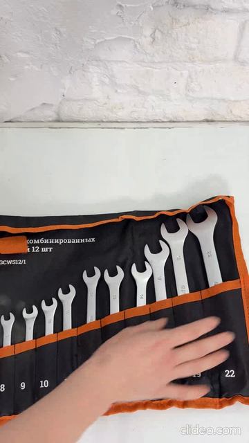 Набор комбинированных ключей 12 шт Gigant, Сталь Cr-V, 6-22мм, GCWS12/1