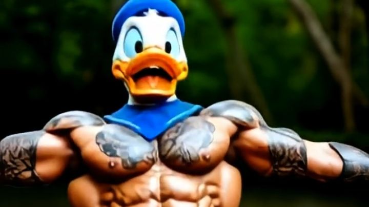 Дональд дак танцует