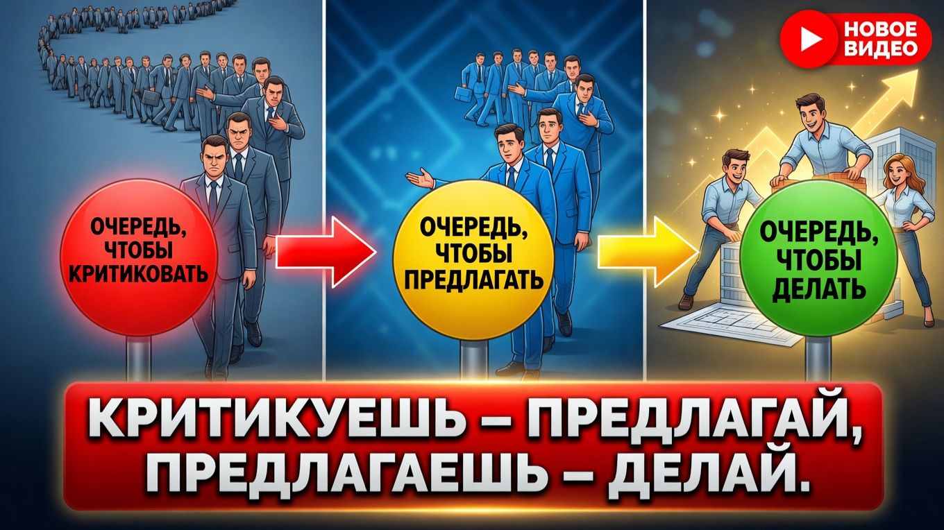 Критикуешь – предлагай, предлагаешь – делай.