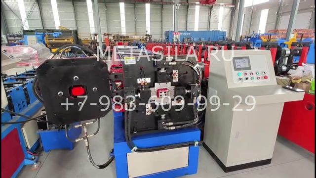 Профилегибочная линия для водосточных труб, модель с функцией формования колена