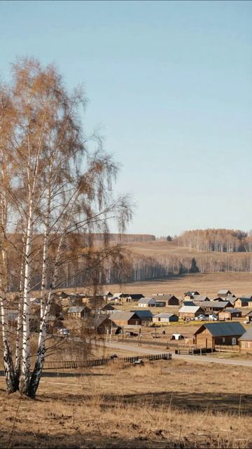 Село на закате: природа и спокойствие #село #природа #закат