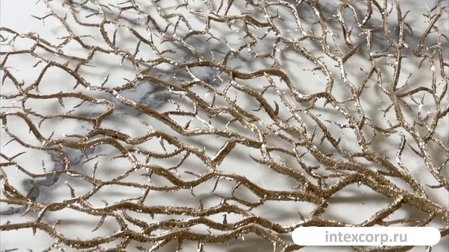 Декоративная ветка ВЕЕРНЫЙ КОРАЛЛ, платиновая, 77 см, 2300198A030