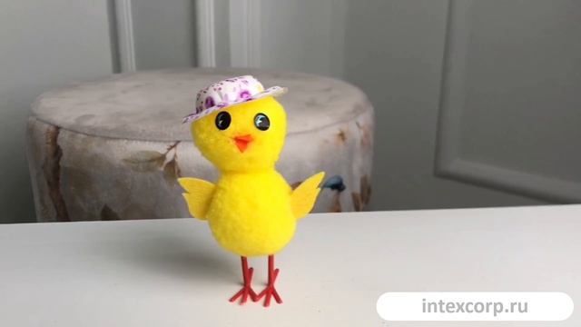 Декоративная фигурка ЦЫПОЧКА-ДАЧНИЦА, текстиль, пластик, 11 см, XPA14000501-2