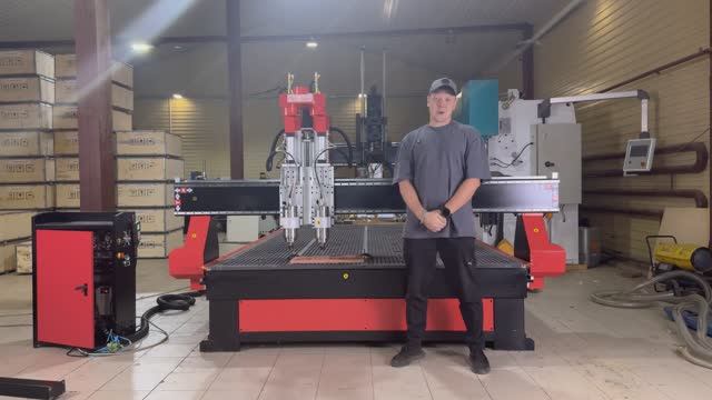 Фрезерный станок с ЧПУ - 2 шпинделя. ЧПУ24