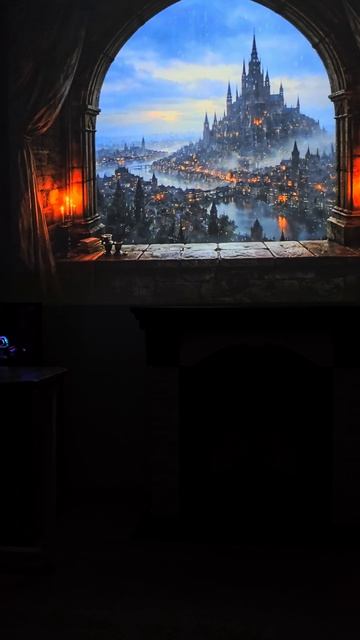 Вид из окна замка 👀🏰🤩🤩🤩🔥😻✨️♥️ #shorts #projection #hogwarts