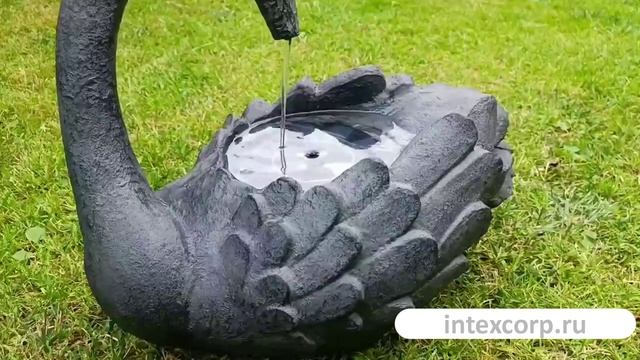 Декоративный садовый фонтан Solar ЛЕБЁДУШКА на солнечной батарее, WW LED-подсветка, 42х41 см 892721