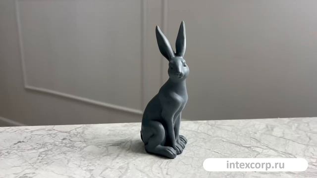 Декоративная фигура КРОЛИК КЕВИН, полистоун, 12 см, 2043687-1, 2043687-2