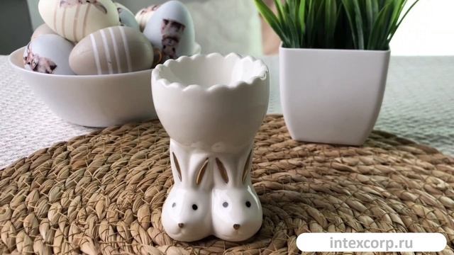 Декоративная подставка для пасхального яйца ДОБРОЕ УТРО, фарфор, 2054372