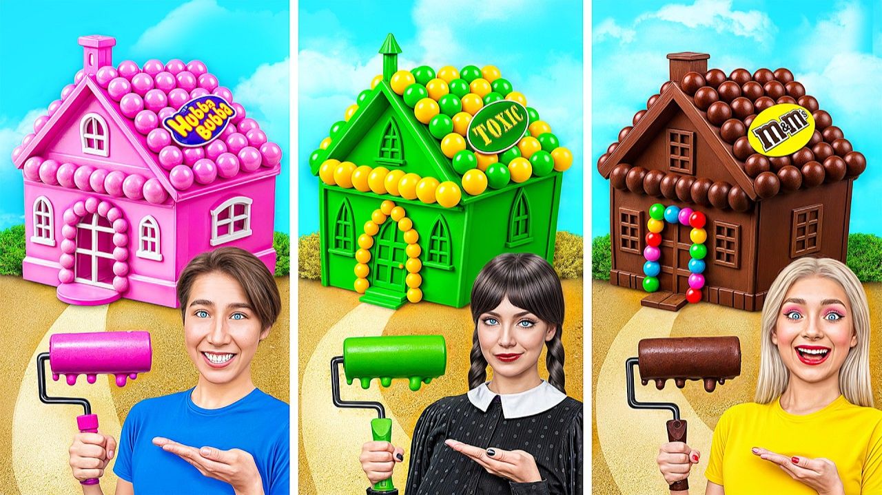 Домики Одного Цвета Челлендж # Смешные Cитуации от Candy DO