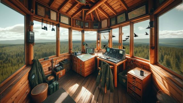 Антистресс: звуки леса с высоты наблюдательной башни