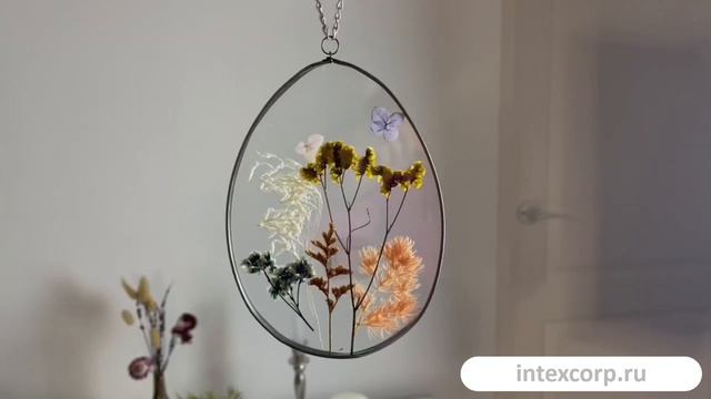 Декоративное подвесное украшение ПАСХАЛЬНЫЙ ЛУГ, стекло, 16 см, 805416-1