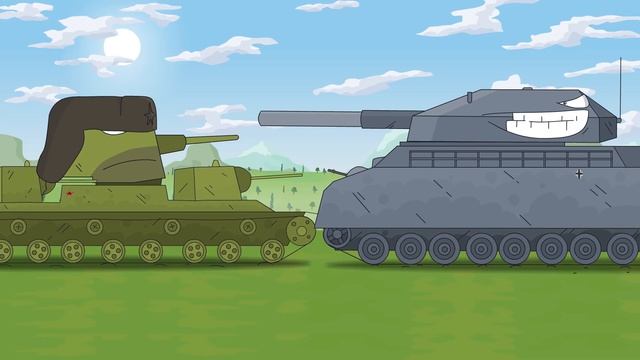 The death of the Soviet monster KV-6 - Cartoons about tanks
