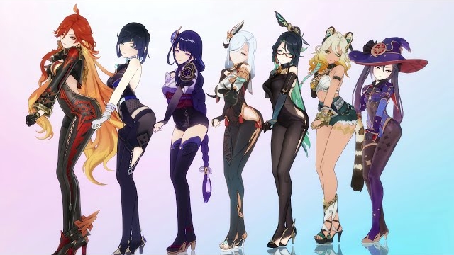 Геншин - Все Мои персонажи танцуют