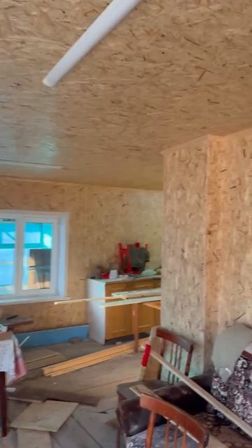 обшили веранду ОСП