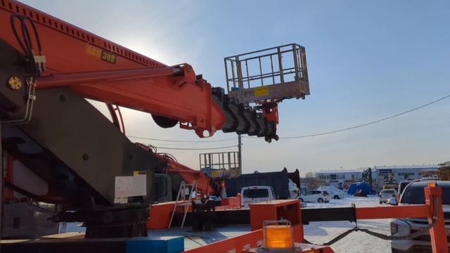 Автовышка Isuzu Elf 30 метров с кабиной