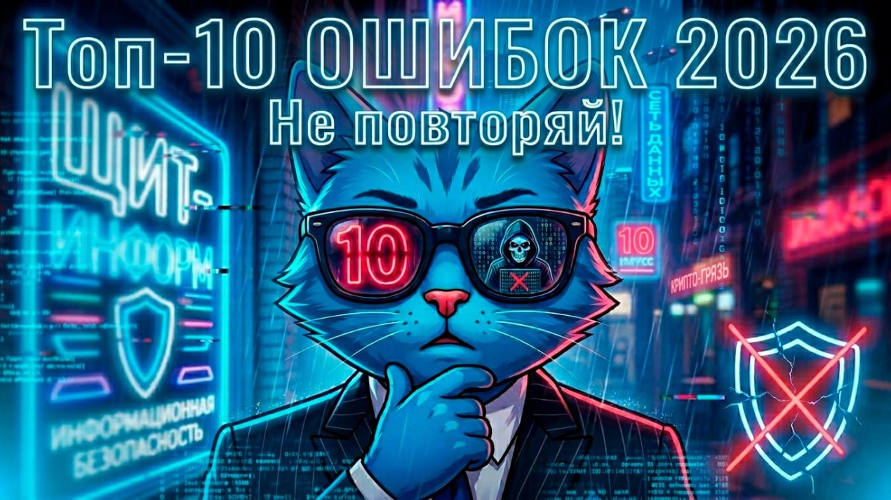 10 ФАТАЛЬНЫХ ОШИБОК ПРИ СОЗДАНИИ ИНФОРМАЦИОННОЙ БЕЗОПАСНОСТИ