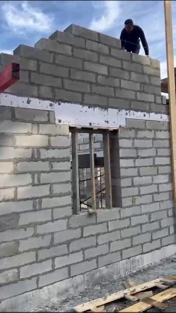 Продолжаем делать стен из газоблока объект Сахарный ключ