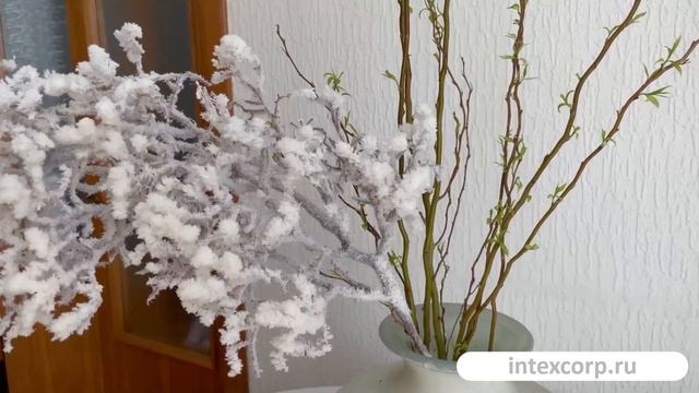 Декоративная ветка SNOW MAGIC, пластик, 90 см, 220291