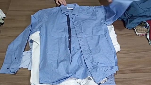 Лот 2676  Рубашки 100% Хлопок Cotton Мужские Германия Премиум 1190₽ кг 24,5 кг 112ед