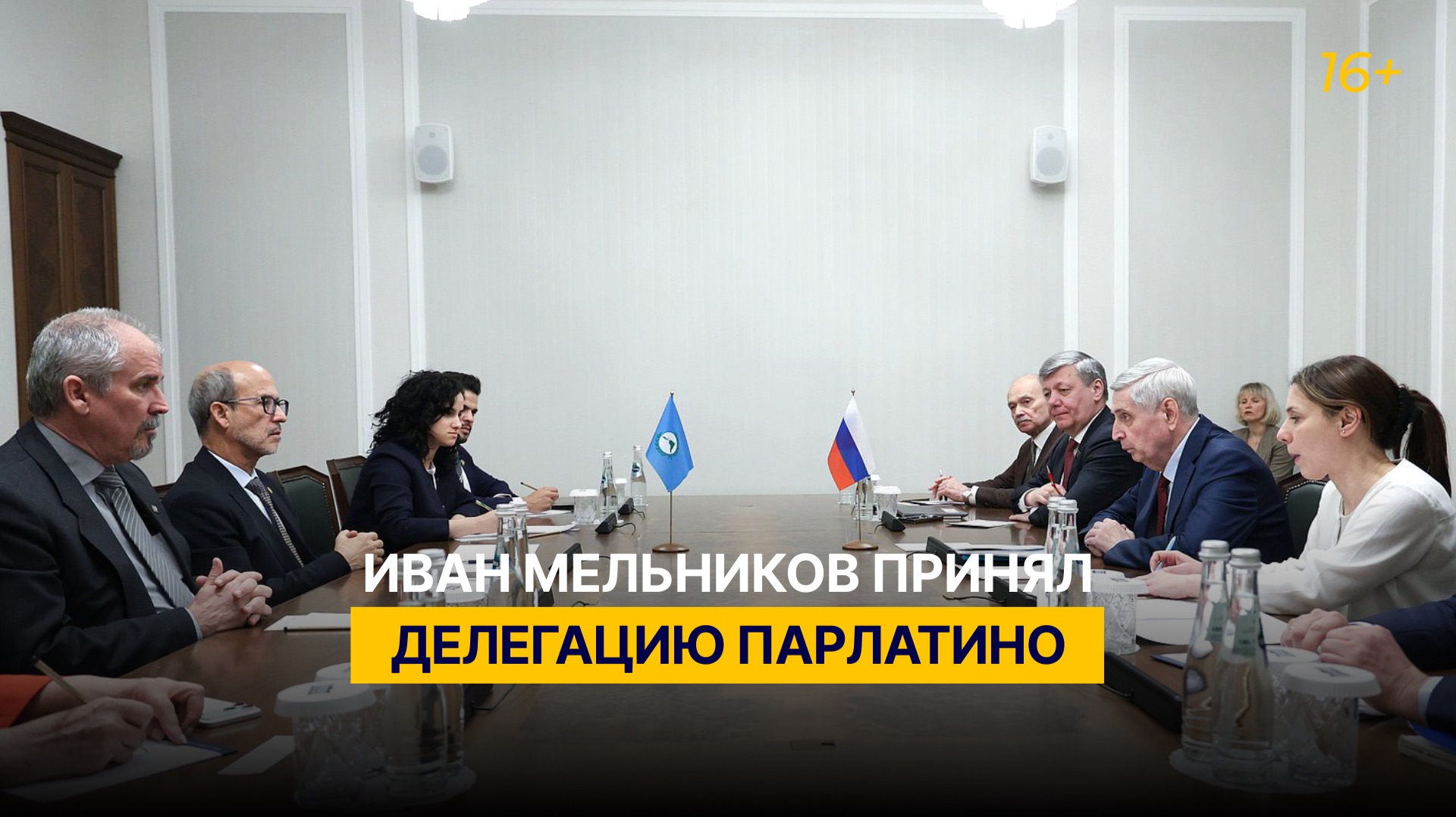 Иван Мельников принял делегацию Парлатино