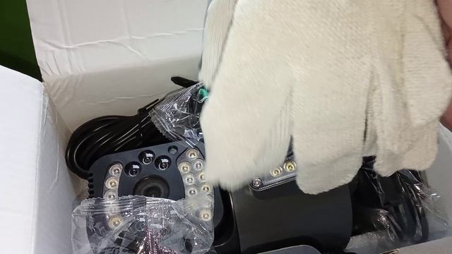 Видео камера наружного наблюдения распаковка