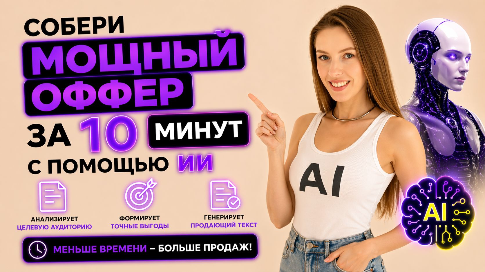 СОЗДАЙ НЕОТРАЗИМЫЙ ОФФЕР за 10 МИНУТ с ИИ