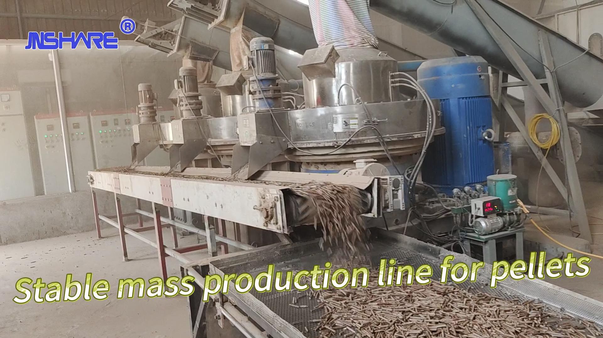 Стабильная линия по производству грануляторов массового производства #машина #производство