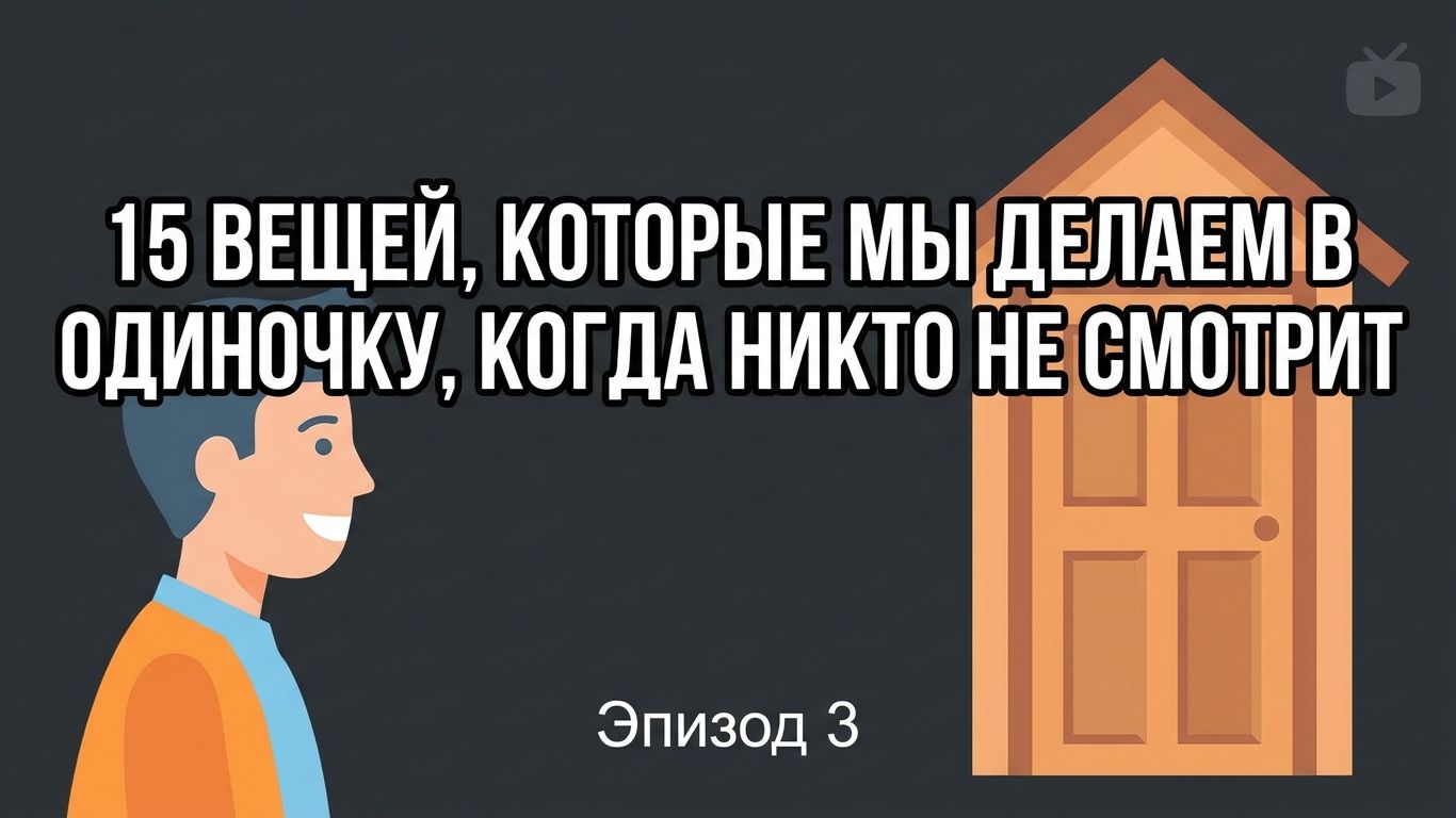 15 вещей которые мы делаем наедине, когда нас ни кто не видит