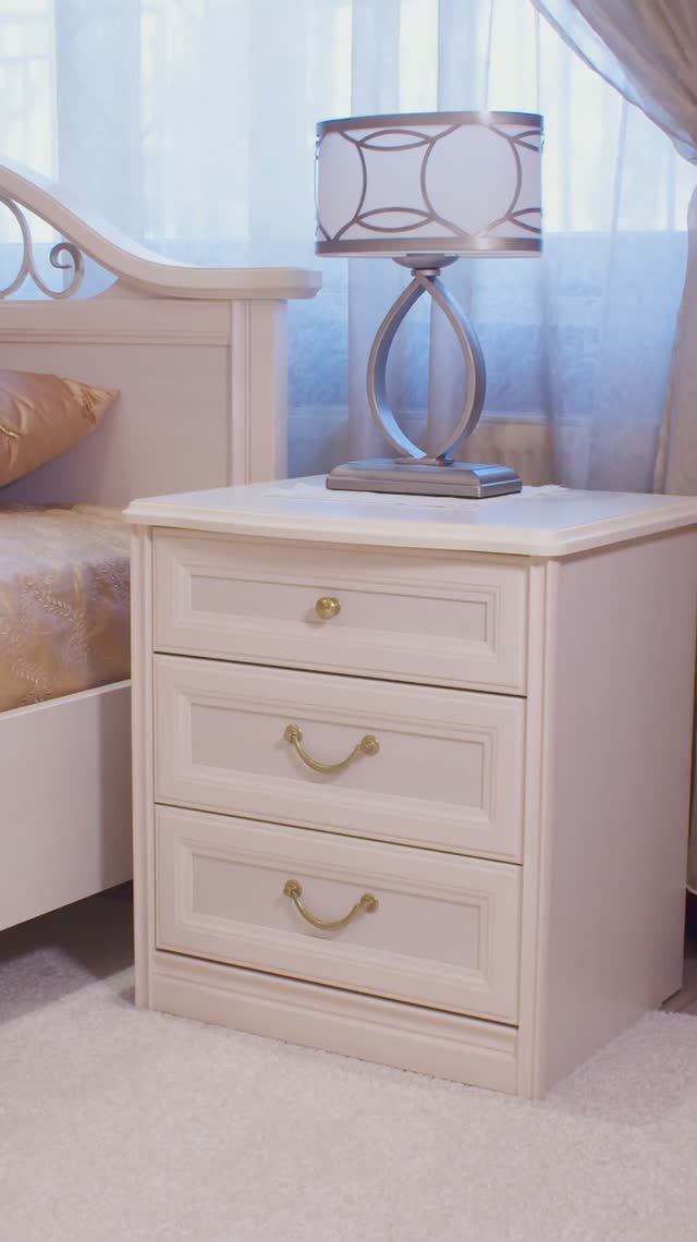 Прикроватная тумба Екатерина (крем)