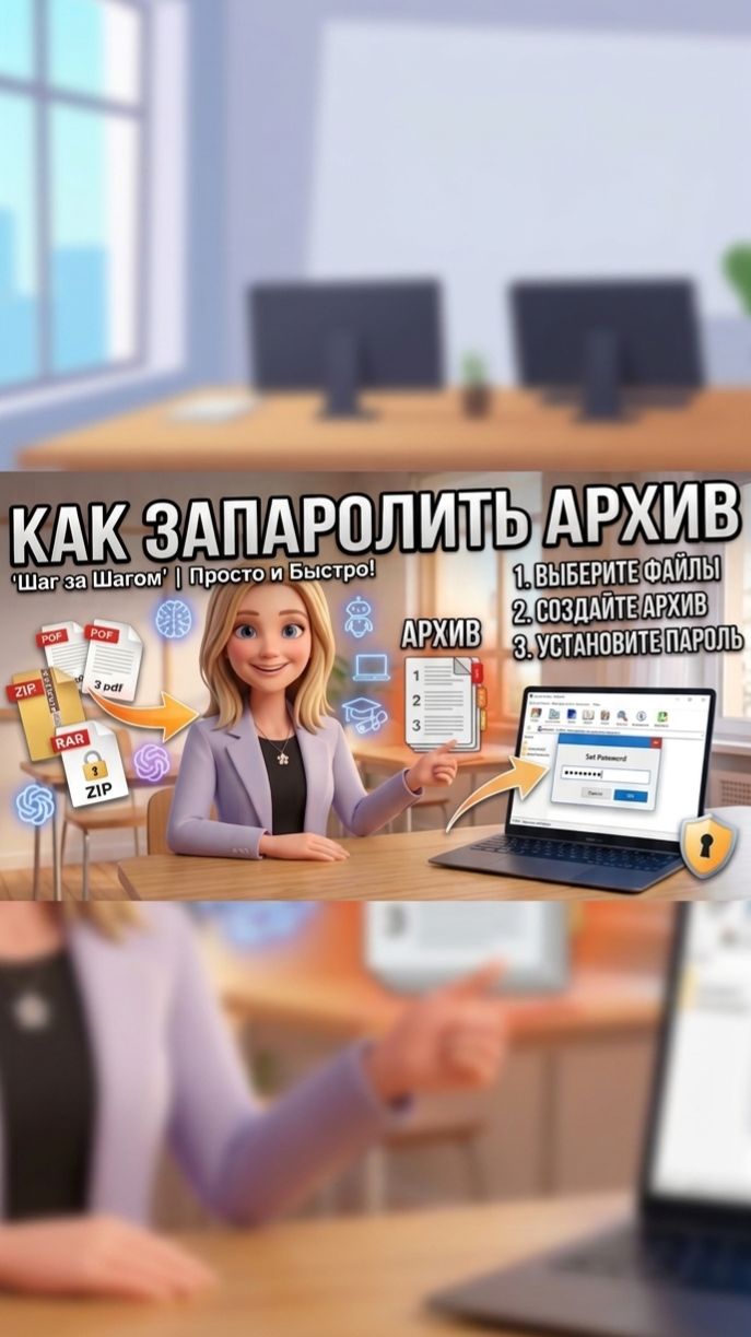 Как запаролить архив?