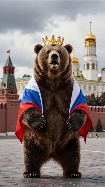 Царство животных: тень разрушенной империи #медведь #Россия #апокалипсис