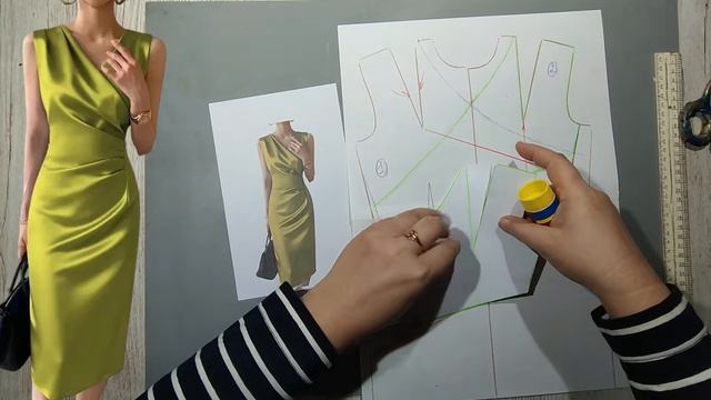 Моделирование. Это платье выглядит на миллион. Выкройка № 2042.