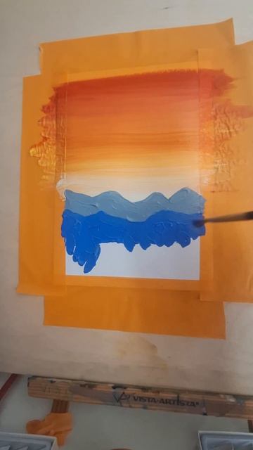 Мастер-класс по живописи в акриловой технике преподавателя Коцюбан О.С 