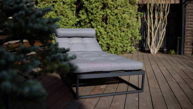 шезлонг лежак алюминий текстилен