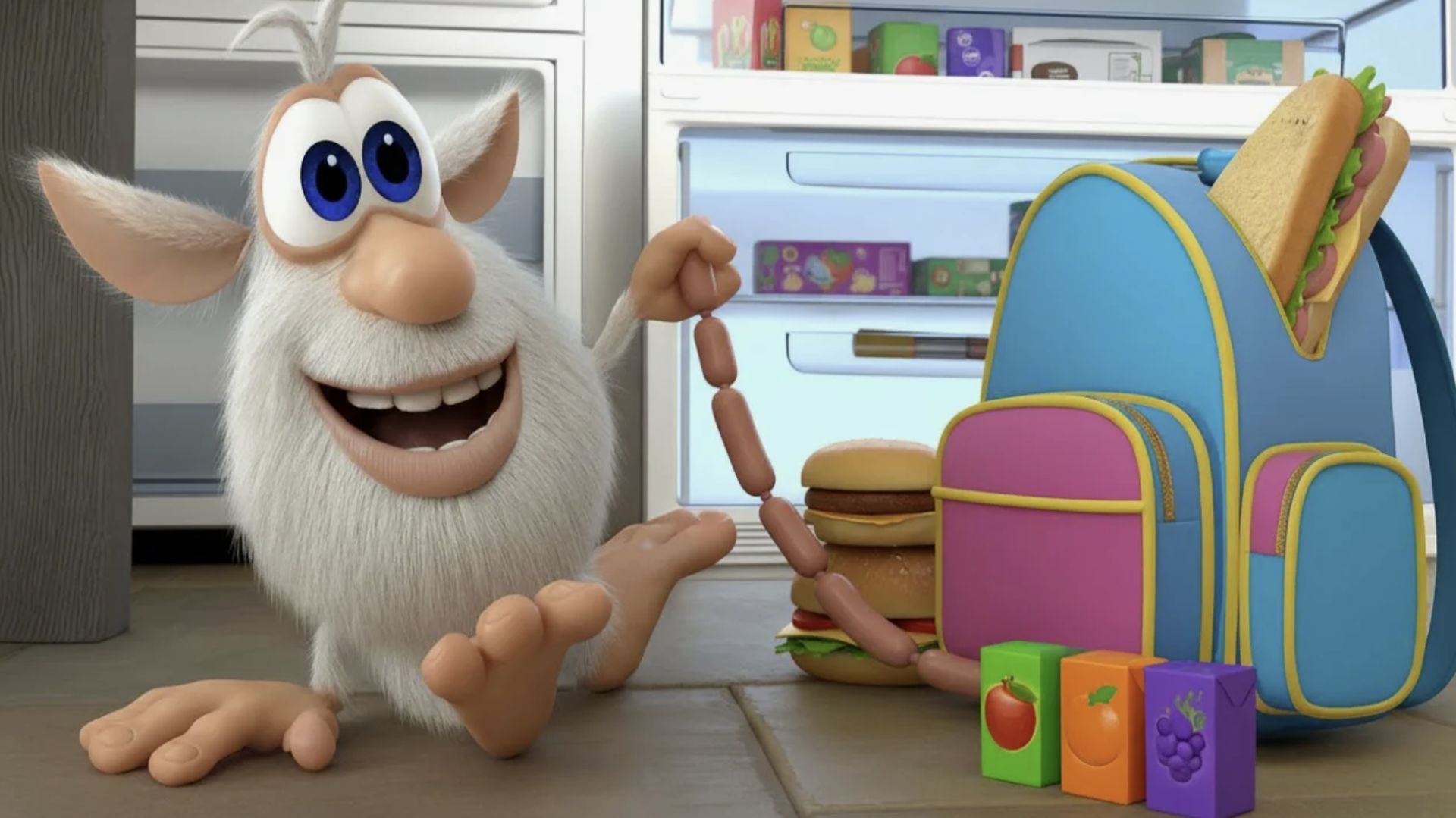 Буба Готовим школьный обед Весёлые мультики для детей - БУБА