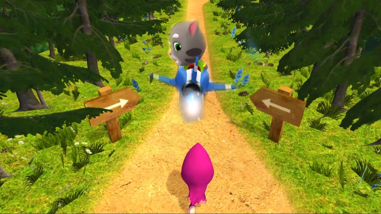 Маша из игры МАША И МЕДВЕДЬ против Тома из игры