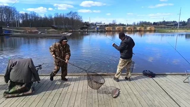 поимка форели