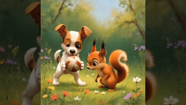 Мультфильм Пёсик и Белочка