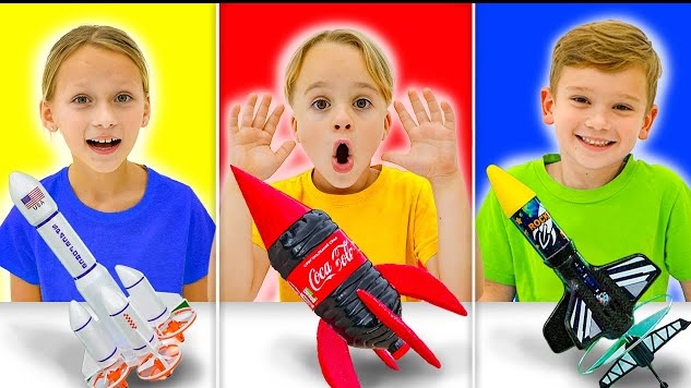  Крис и его друзья — Испытание игрушечной ракетой