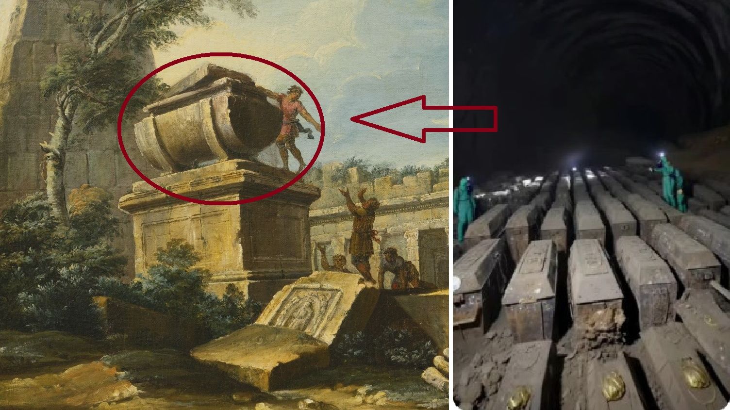 Найдены древние саркофаги-капсулы с людьми прошлой цивилизации