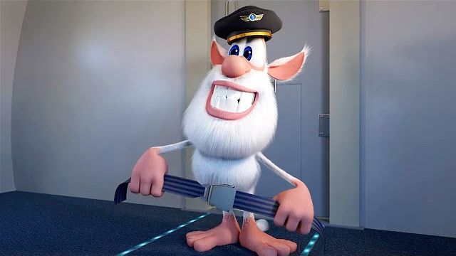 Буба  Буба в самолёте - Весёлые мультики для детей - Буба