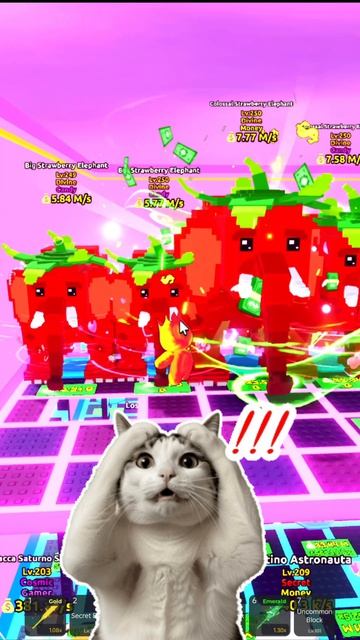 Strawberry Elephant 🌊🍓 Escape Tsunami for Brainrots