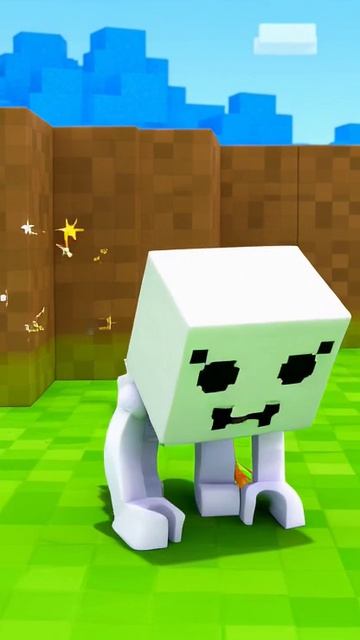 Детский глупый смешной мультик про скелетика майнкрафт